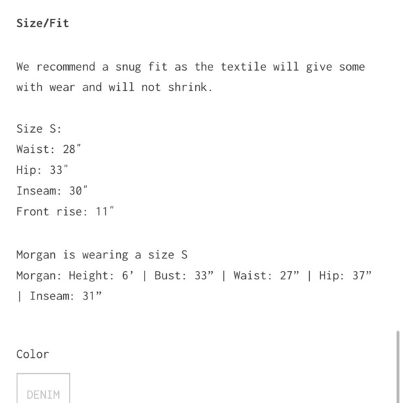 Prairie Underground Long Cigarette Pant in Black Denim Size XS - Picture 15 of 16